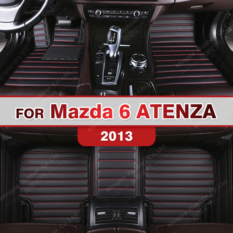 Car floor mats for Mazda 6 ATENZA 2013 Custom auto foot Pads automobile