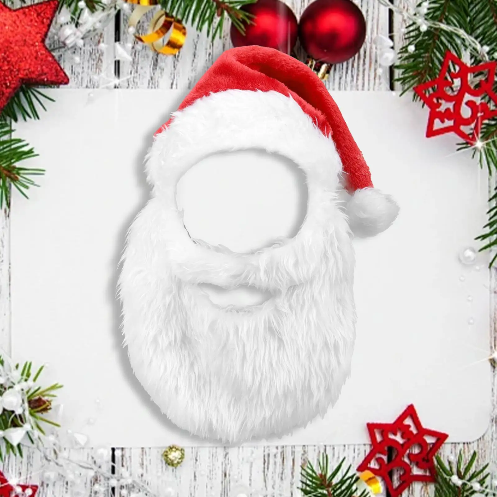 Santa Hat Decor Cotton Costume Accessory for Holidays Stage Performance Birthday