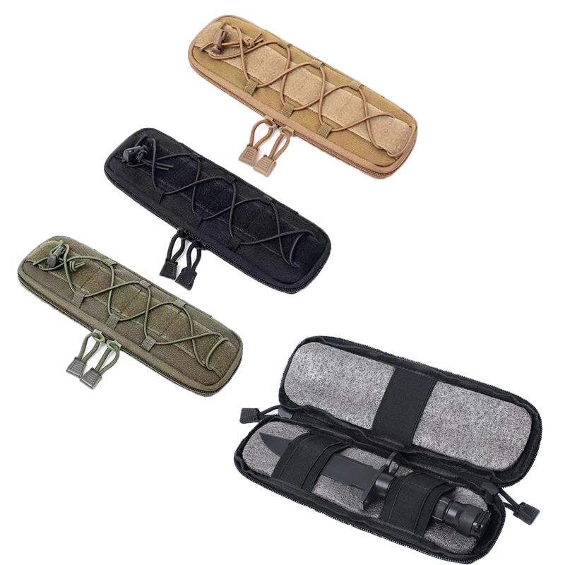 

Tactical Molle Knife Pouch Pocket Nylon Folding Knife Holder Bag Outdoor Hunting Waist Sets Military Army Cover EDC Knives Pouch