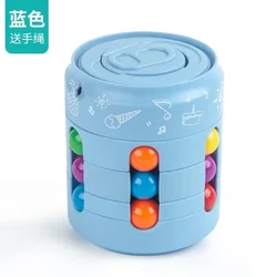 Magic Rotating Bean Puzzle Toy - Engaging Stress Relief Fidget (Blue)