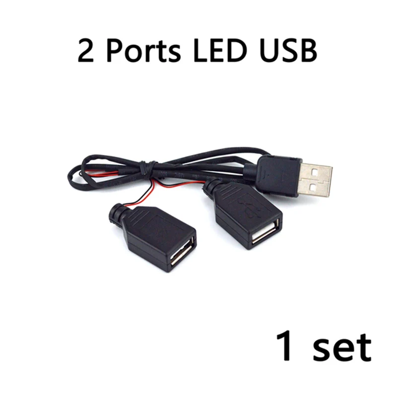 블랙 USB 포트 허브 LED 조명 액세서리, 램프 전원 배터리 박스 모델 빌딩 블록 세트 장난감, 10220 10260 적합