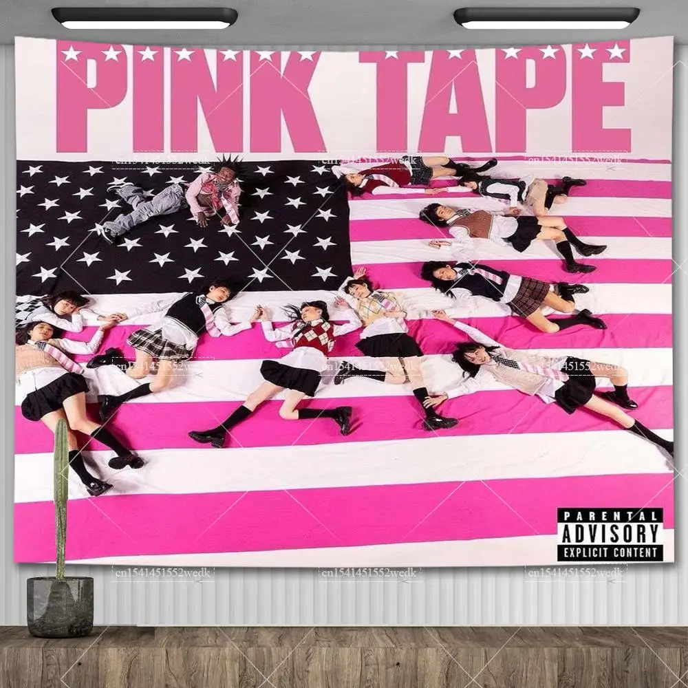 Lil Uzi Posters Music Album Wall Art Tapestry Meme American USA Flag Background Backdrops Y2k Aesthetic tapestry decorations