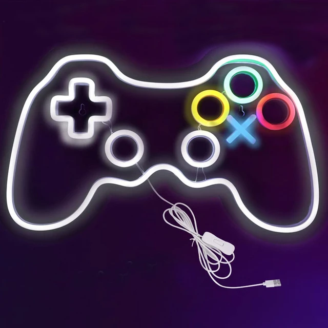 Video Game Controller - Néon LED - Pour Une Déco Gamer