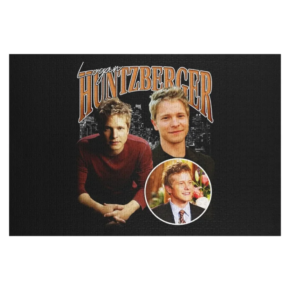 

Logan Huntzberger Signature Vintage Retro Bootleg Rap Style Jigsaw Puzzle For Children Custom Puzzle