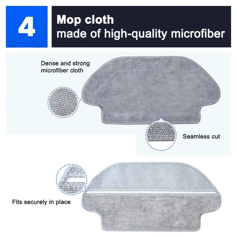 Filter For Xiaomi Robot Vacuum Mop 2S Mi Robot Vacuum Mop P Mijia  Accessories Mop Cloths Main Side Brush Fit XMSTJQR2S STYJ02YM