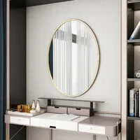 แปรงแต่งหน้าตกแต่งบ้าน กระจกเต็มตัว ของตกแต่งห้องน้ำ กระจกติดผนังสไตล์สวยงาม กระจกขนาดเล็ก ของตกแต่งบ้าน ชั้นวางของ ไฟ 1