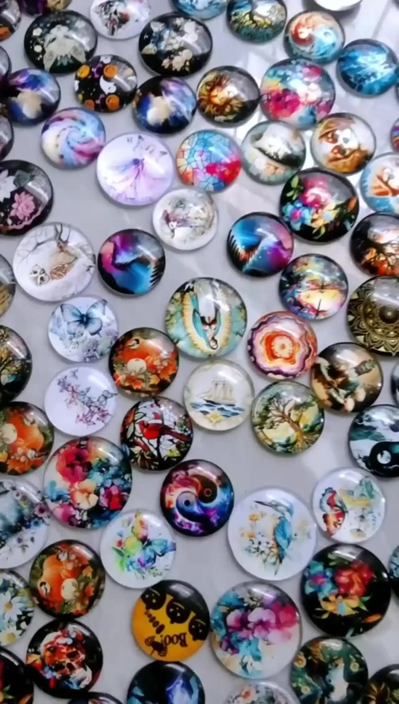 Поле цветы полевой пейзаж Clipart mix 12 мм/18 мм/20 мм/25 мм круглый фотостекло кабошон