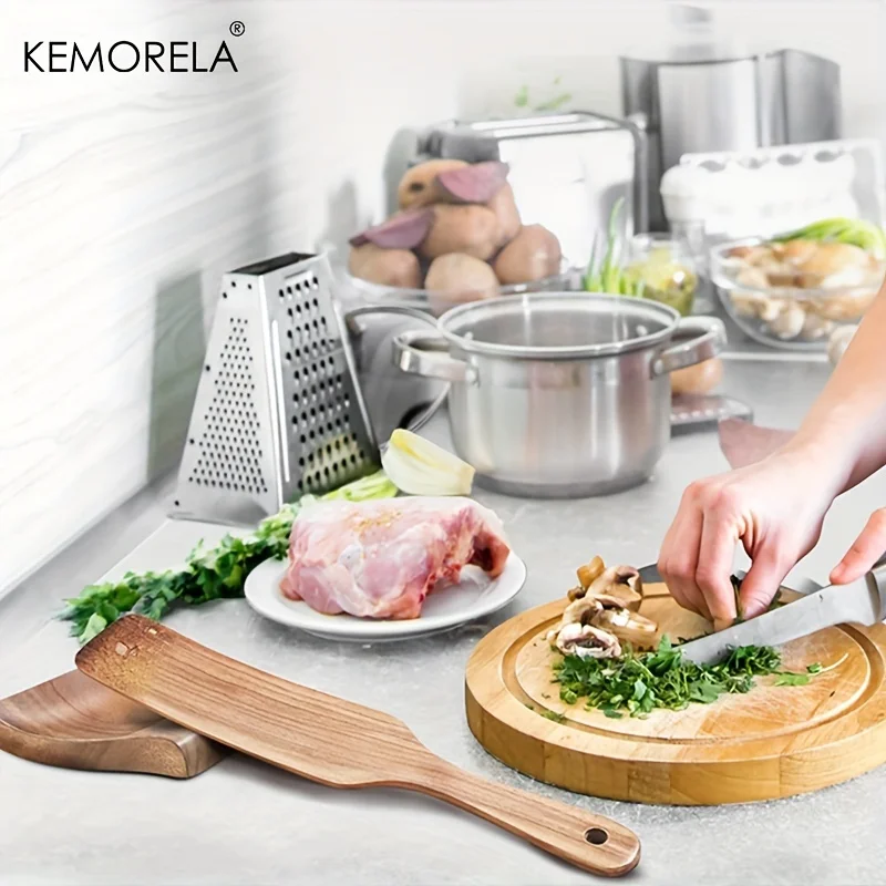 Wooden Spoon Holder Wooden Spoon Oil Separator Household And Commercial Spoon Tray Spoon Pad Cooking Spatula Tableware Holder 2