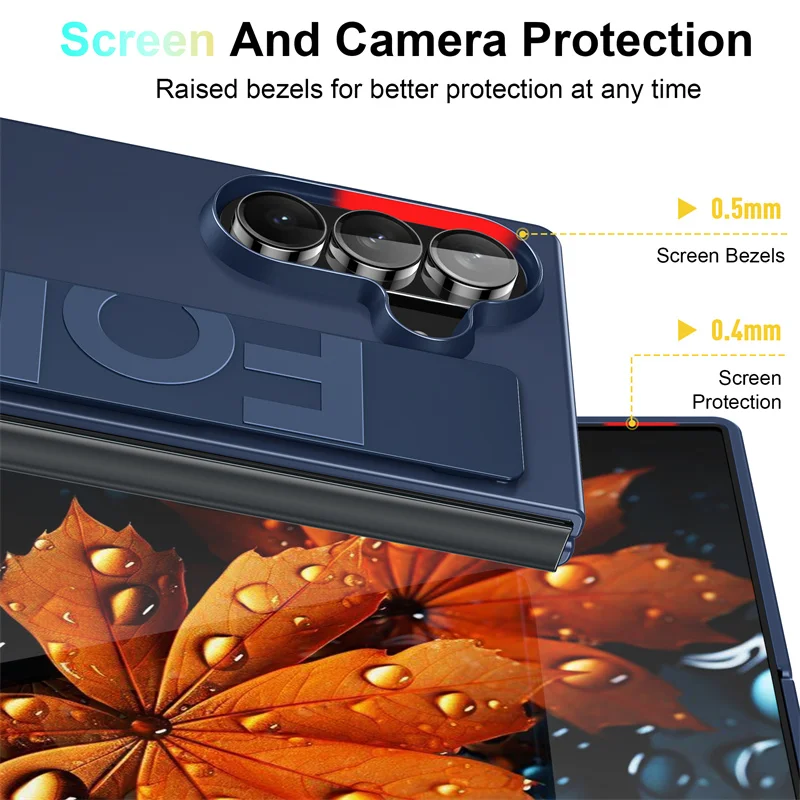 Luxury Ultra-Thin Matte Silicone Wrist Strap Case - Transparent Folding Shockproof Hard Cover
