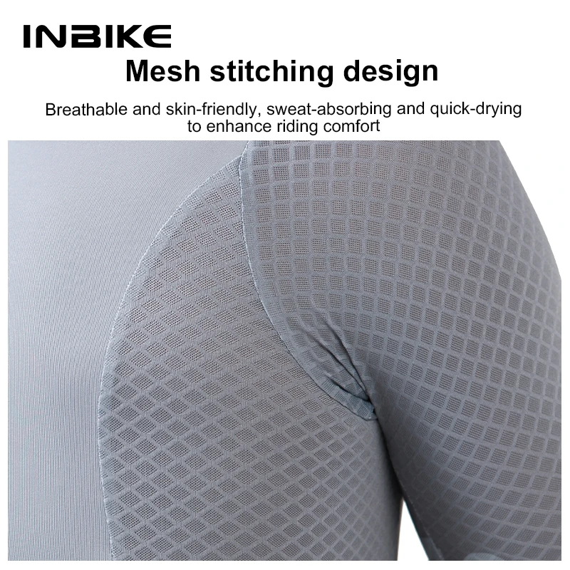 INBIKE Summer Women Short-sleeved Cycling Jersey Quick Dry MTB Top Bike Riding Shirts for Women MTB Jersey Clothing with Pockets 5