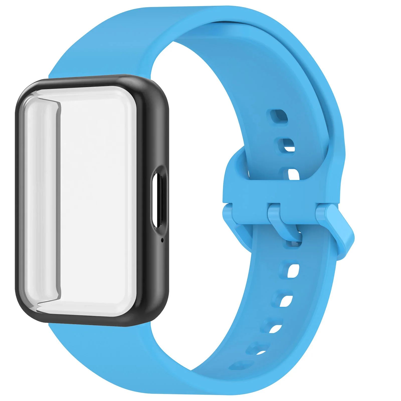 Silicone Strap and Protective Case Kit for Fitness Band Accessories
