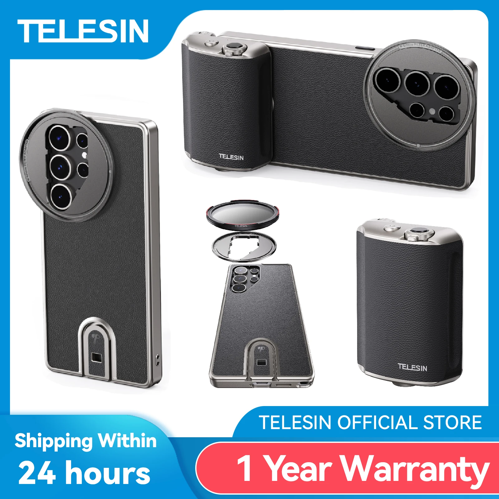 TELESINマスターシューティングセット スマホカメラハンドグリップ