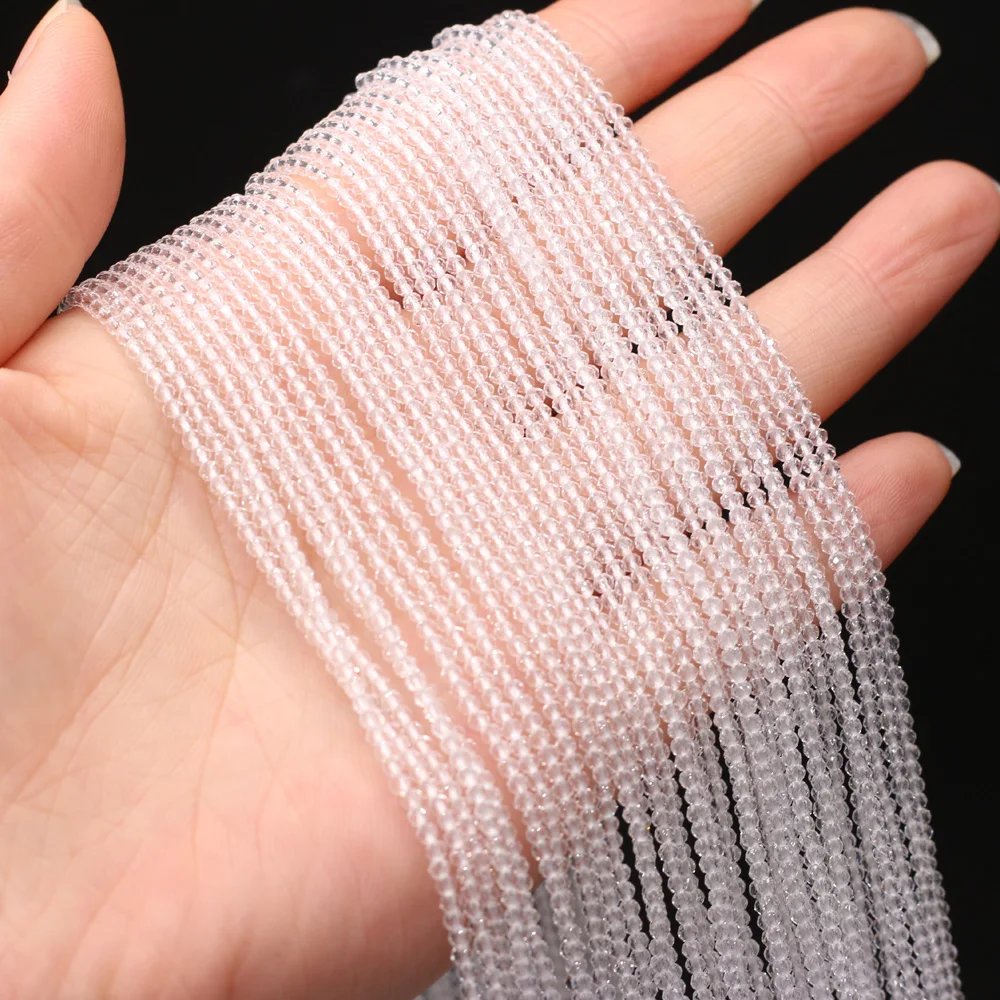 

3pcs Natural Semi-precious Stone Beads White Spinels Loose Stone Beads For Jewelry Making DIY Bracelet Necklace 2mm