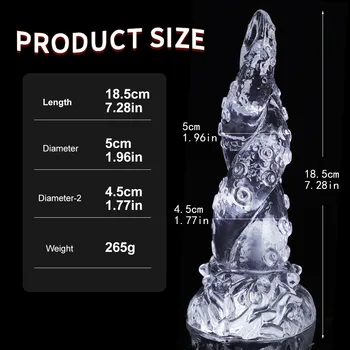 Alien Irregular Soft Silicone Octopus Tentacle Dildo With Suction Cup Hentai Sex Toy For Woman Design For G-spot Stimulation 4