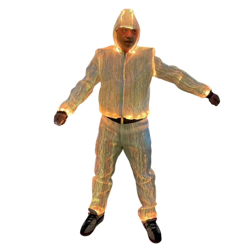 Optic Fiber Costume Suits Luminous Clothing LED Tron Costume For Stage  Performance Celebration Dancing Entertainment Events - AliExpress