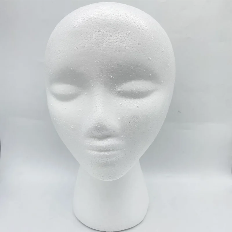Female Foam Mannequin Head Model Hat Wig Display Stand Rack Foam Mannequin Manikin Head Hat Glasses Display