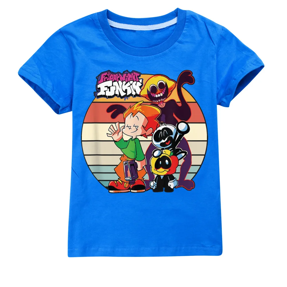 children's age t shirt	 Game Friday Night Funkin 3D Print T-shirt Children Tees Tops Summer Short-Sleeved Tshirt Boys Casual Streetwear Fnf Cool T Shirt children's t shirt design	