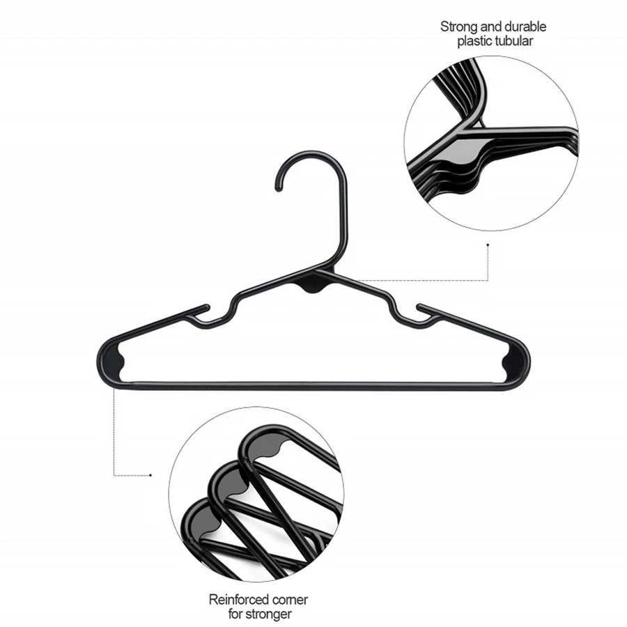 Set of 20 - Children's Plastic Hangers,Baby Hangers - For Boys and Girls Wardrobe, Clothing, Pants, Coat 4