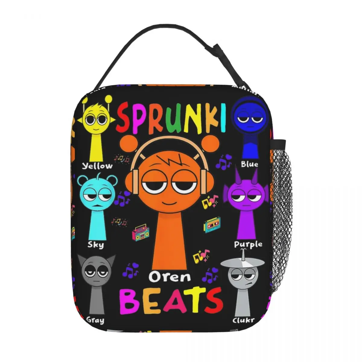 Incredibox Sprunki Insulated Lunch Bag Funny Game Lunch Container Portable Thermal Cooler Bento Box Picnic 3