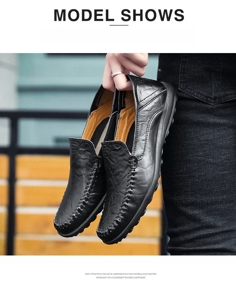 Herren Flache Sommerschuhe mit Metallschloss zum Reinschlüpfen, Faule Halbschuhe, lässige Mokassins, bequeme Fahrschuhe, Hochzeitsfeierschuhe_voghion.com