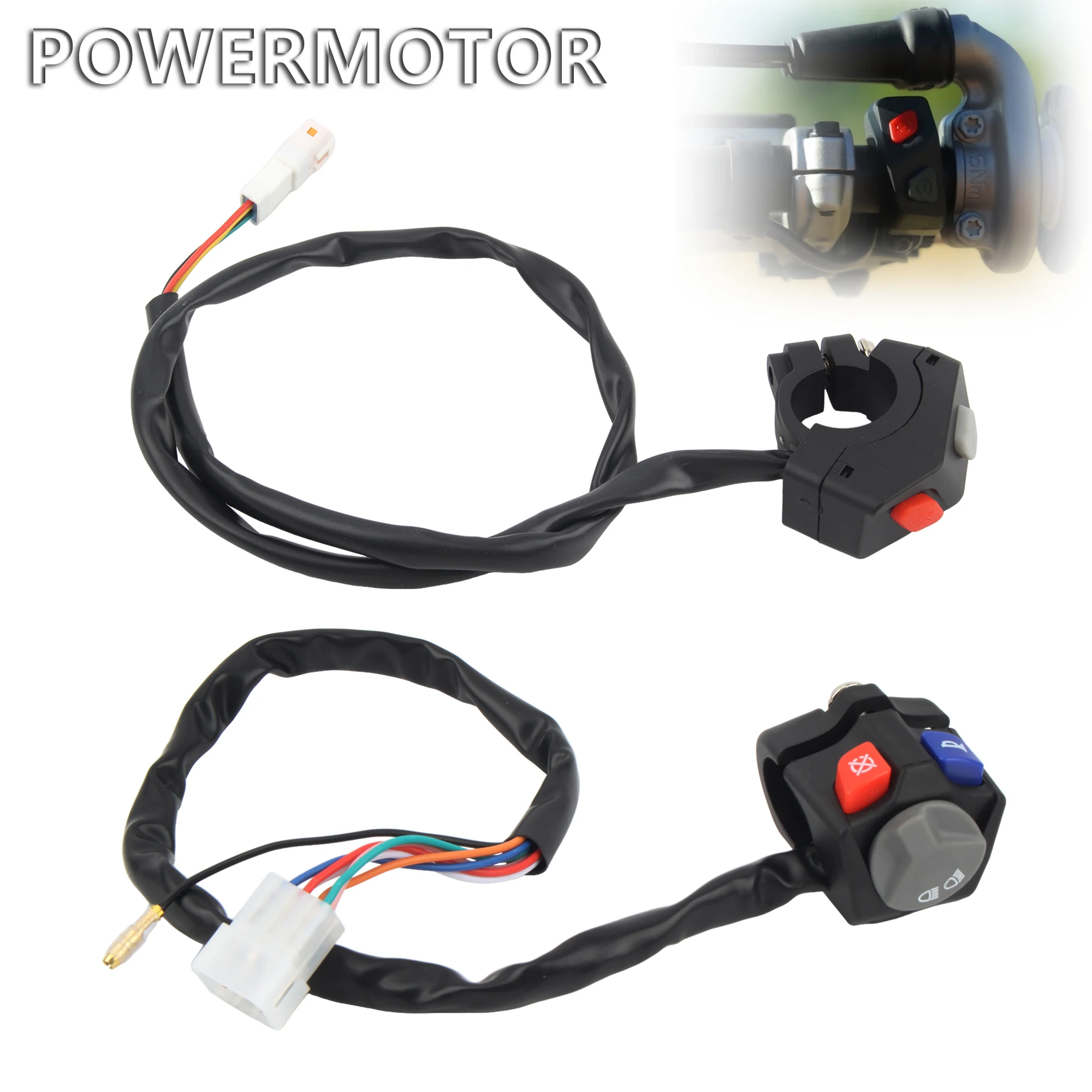 Motorcycle Switch Headlight Horn Start For KTM HUSQVARNA GAS GAS EC250-300 EC250F/350F 21-23 TE 125 14-16 TE 150 17-19 250 motorcycle switch