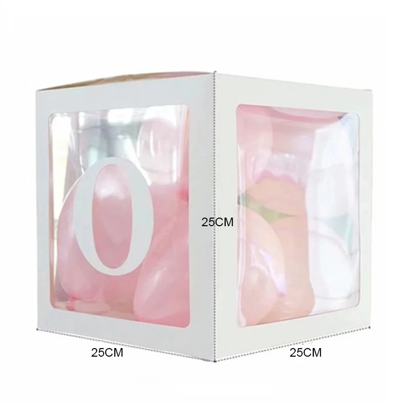 White Transparent Balloon Box Set Baby Shower Decorations Wedding Birthday Party Balloon Decoration Party DIY Balloon Box