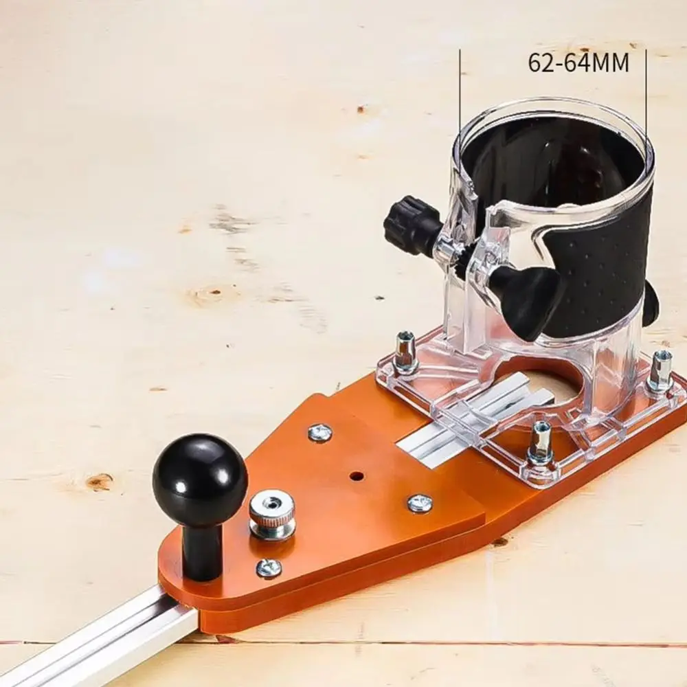 조절 가능한 가이드 트리밍 머신 고정 볼트 인체공학적 볼 핸들 원형 절단 지그 전문가용 조절 노브