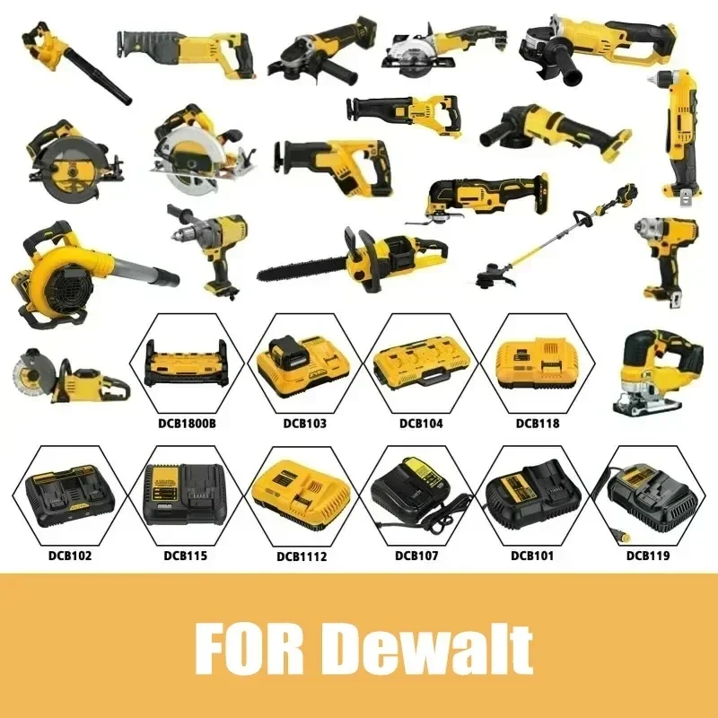 Power Tool Battery 18V 10Ah Lithium Replacement for Dewalt power tool battery rechargeable battery battery replacement