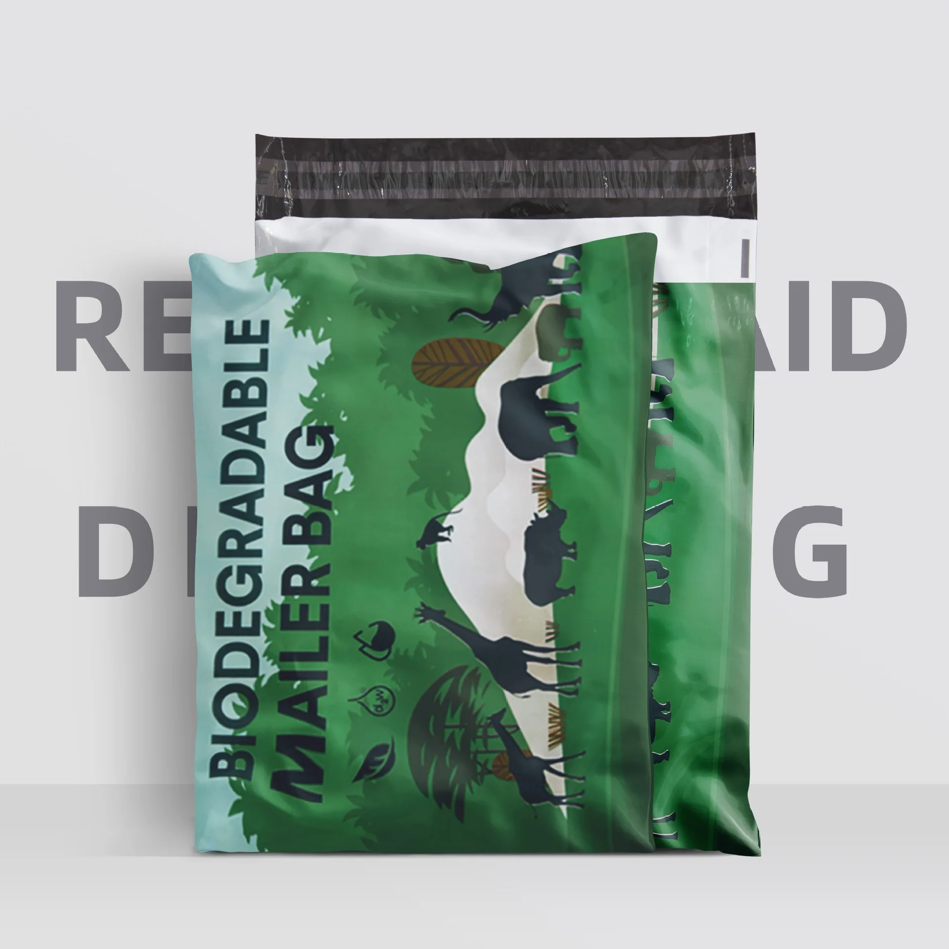 D2W Biodegradable Shipping Bags 50Pcs Compostable Envelopes Waterproof Eco-Friendly Express Postal Bag D2W Mailer Courier P