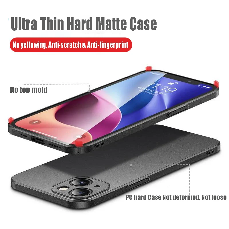 Ultra Thin Sandstone Matte Shockproof Slim Hard Case Cover