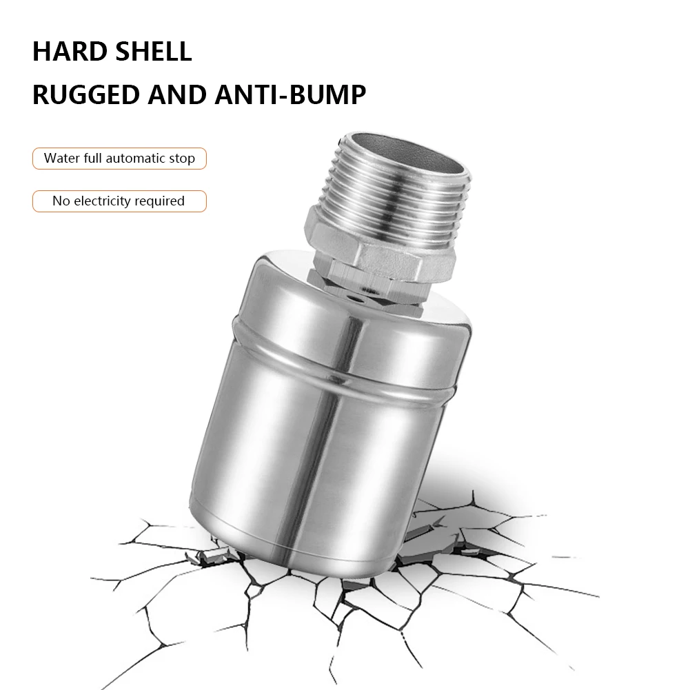 1/2 3/4 1Inch Auto Shut Off Ball Mini Float Valve Water Level Controller Corrosion-Resistant Heat-resistant for Water Tower Tank