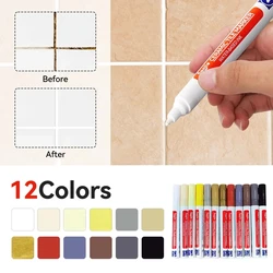 12 Color Waterproof Tile Seam Marker Pen Widly Used Marker Pen Grout Tile Marker Wall Seam Pen For Tile Floor Bathroom Seam