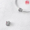 New 925 Silver Sparkling Magic Cube Love Charm Red Heart Beads DIY for Women Original Bracelet Fine Jewelry Gift Accessories 3