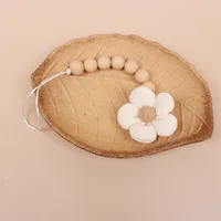 Fleur bébé attache-sucette chaîne nouveau-né factice porte-mamelon Clips sans BPA coton jouets de dentition sucette pendentif support 5