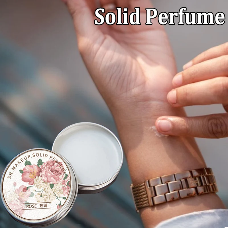 

Portable Solid Perfume Fragrances Women Retro Scent Fresh Elegant Rose Peony Lavender Body Aroma Deodorant Body Antiperspirantma