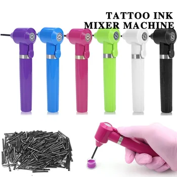 Macchina per agitare pigmenti con miscelatore di inchiostro per tatuaggi con miscelatore di pigmenti per tatuaggi con bastoncino di miscelazione per accessori per tatuaggi per trucco permanente per body art