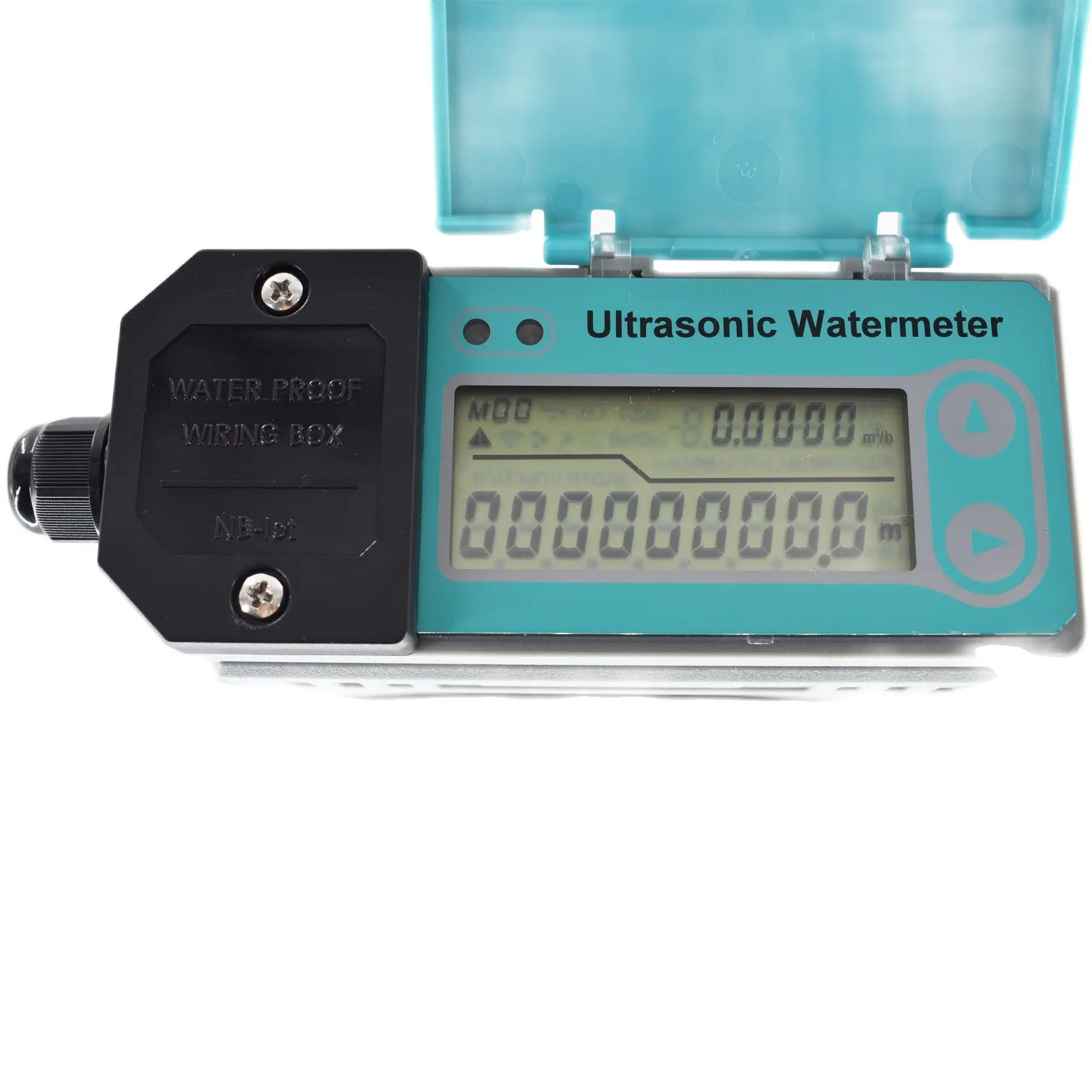 Water Flow Meter Battery Powered Ultrasonic DN50 DN65 DN80 DN100 DN125 DN150mm RS485 digital IP68 Sandwich-type
