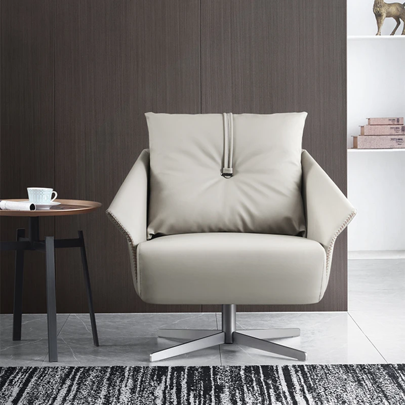 Sedie Moderne Minimaliste Divano Di Supporto Vintage Sedie Grigie Supporto Lombare Ergonomico Singolo Nordico Decorazione Del Salone Fauteuil