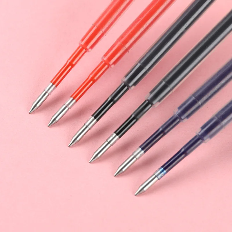 10pcs/set Plastic Ballpoint Pen Refills 99mm Length 0.5mm Pressed Writing Pen Replaceable Rods School Office Stationery Supplies 3
