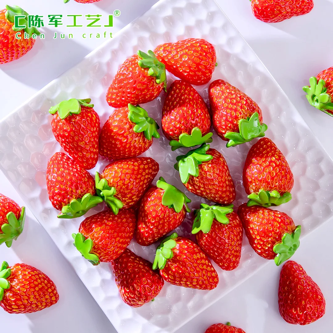 

Маленькая Статуэтка ZOCDOU с искусственными фруктами, Красной клубникой, 1 шт., статуэтка, Ремесленная фигурка, украшение, миниатюры, украшение для дома