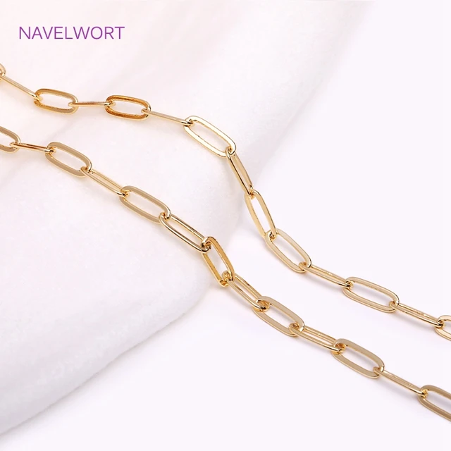 Wholesale 18K Gold Plated Chains Gold Color Plated Stainless Steel Necklace  Chain for Jewelry Making DIY Necklaces Bracelet - AliExpress
