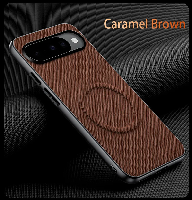 Sleek Matte Magnetic PU Leather Phone Case with Metal Lens Frame Cover
