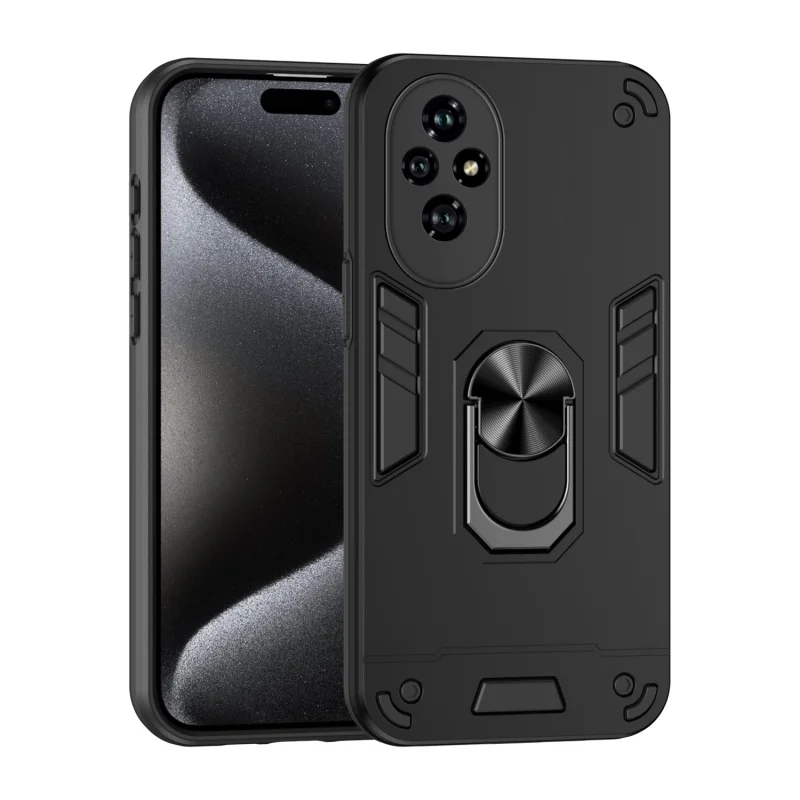 Armor Protective Case with Camera Guard and Magnetic Holder Ring