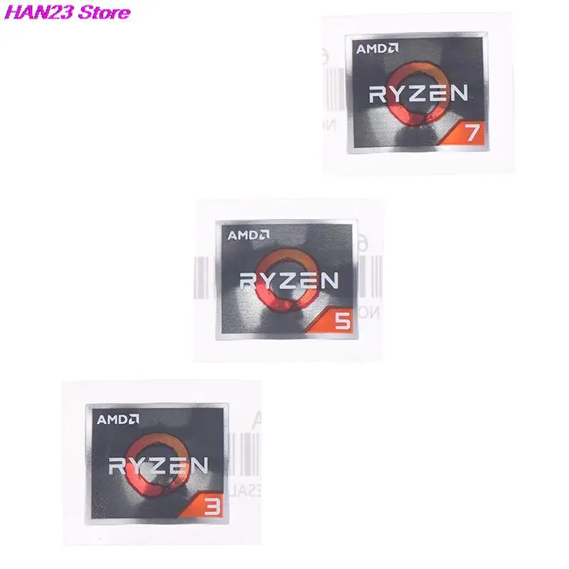 AMD 프로세서 시리즈 스티커, ATHLON Ryzen R 3 5 7 로고, PRO7 세대 라벨, 1.9x1.6cm, 1PC