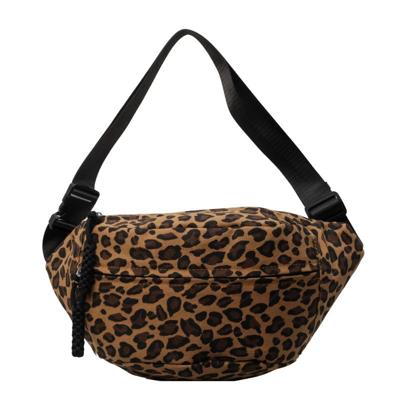 Fashion Leopard Print Waist Bag Street Trend Fanny Pack