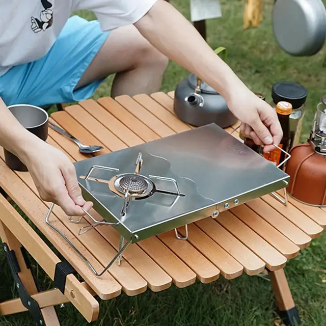 Outdoor ST 310 Camping Table Heat Shield Gas Stove Stand Camping Stove  Table SOTO 310 Stove Scalable Accessories - AliExpress