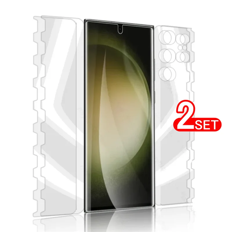 360 ° Butterfly Full Body Hydrogel Film Per Samsung Galaxy S23 S22 Ultra Plus Hd Front Back Side Full Cover Soft Screen Protector
