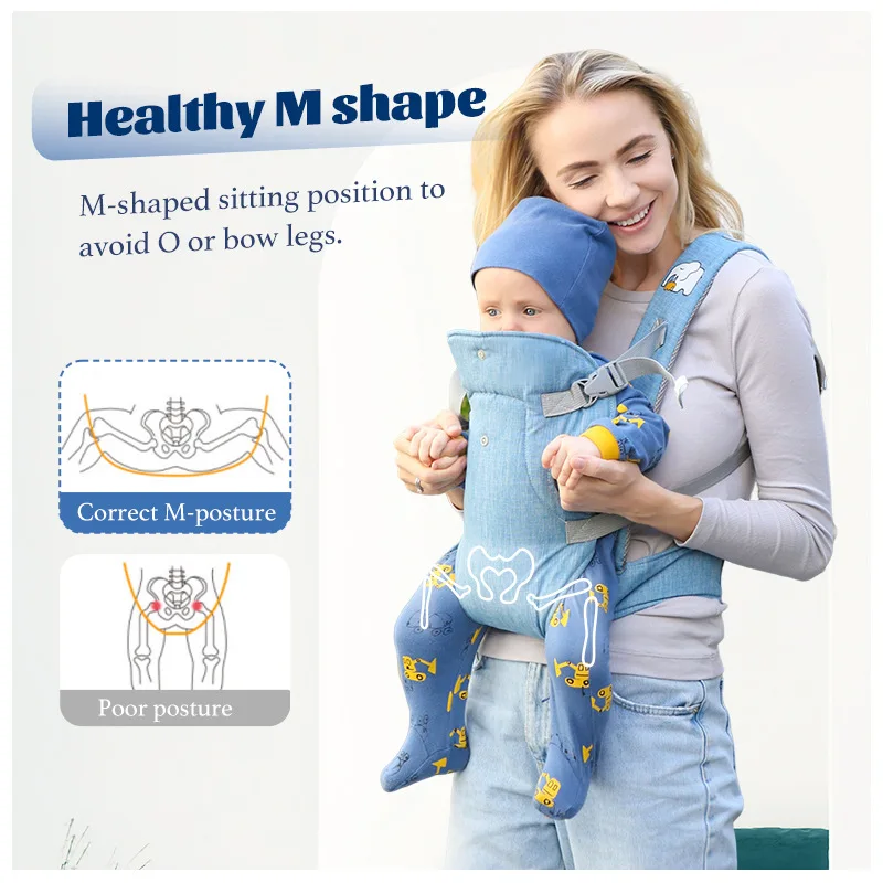 Baby Carrier Sling Baby Carrier Baby Hip Seat Baby Straps 4-In-1 All Seasons Newborn