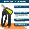 5075 PSI Replacement High Pressure Short Cleaning Gun Outdoor Car Wash Set Car Wash Gun ST-2300. Power Washing Trigger Spray Gun 4