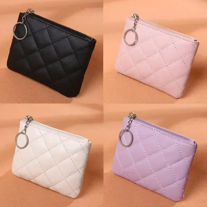 Fashion Leather Women Coin Purse Small Wallet Change Coin Pouch Mini Zipper Money Clip Bags Children Pocket Wallets Key Holder